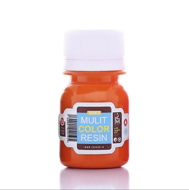 رنگ رزین مولتی کالر رزین 30میل  نارنجی کد 1604 MULTi resin color